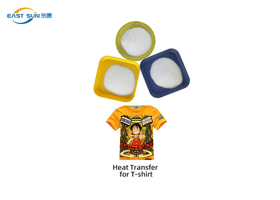 Blanco suave adhesivo caliente de la transferencia de calor 1kg del polvo del derretimiento DTF de Tpu